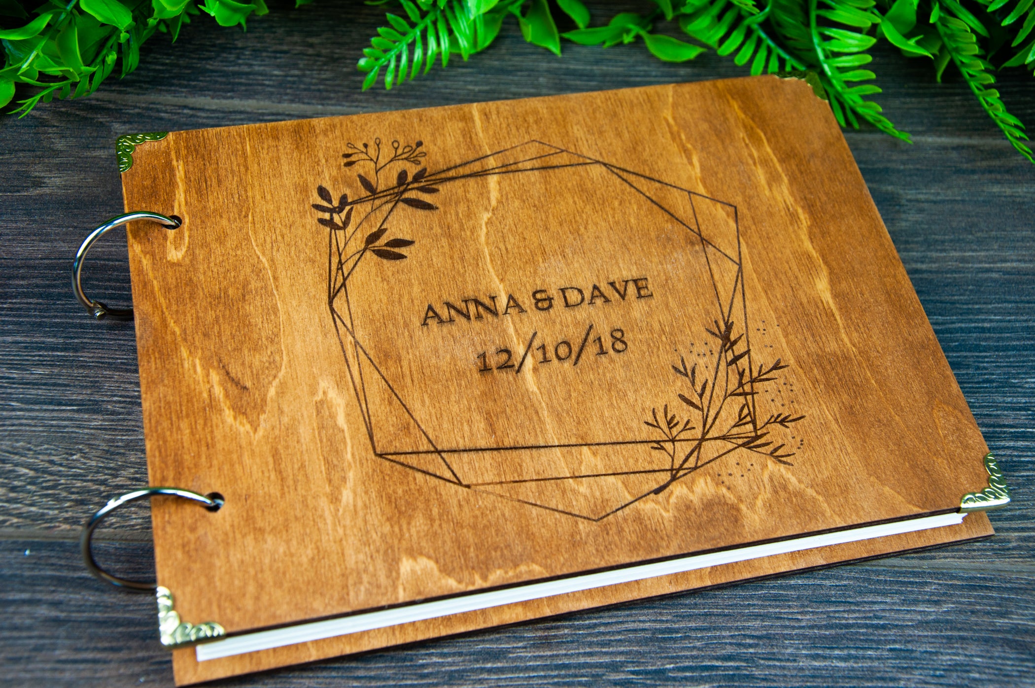 PERSONALIZED WOOD PHOTO ALBUM