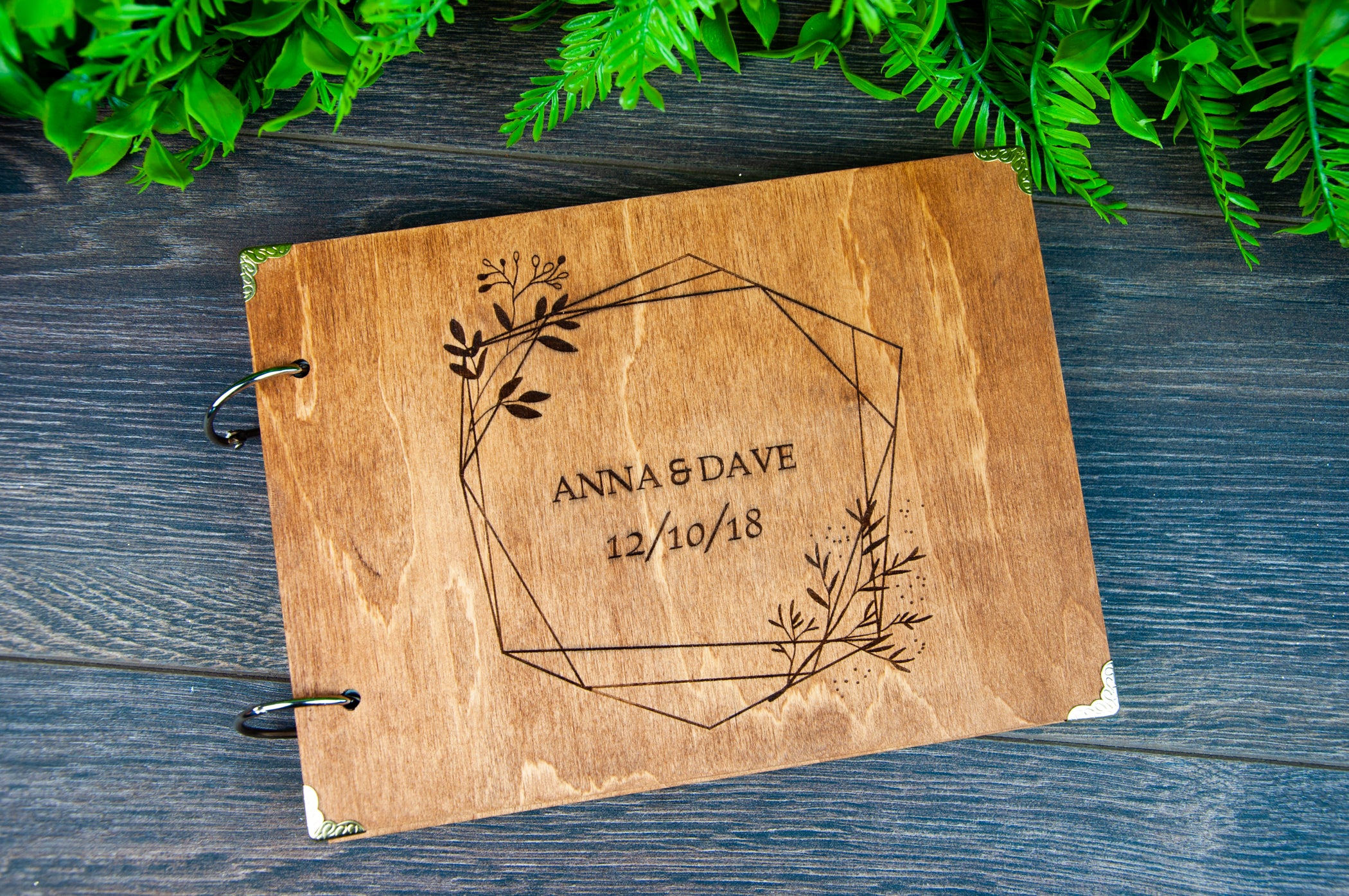 PERSONALIZED WOOD PHOTO ALBUM