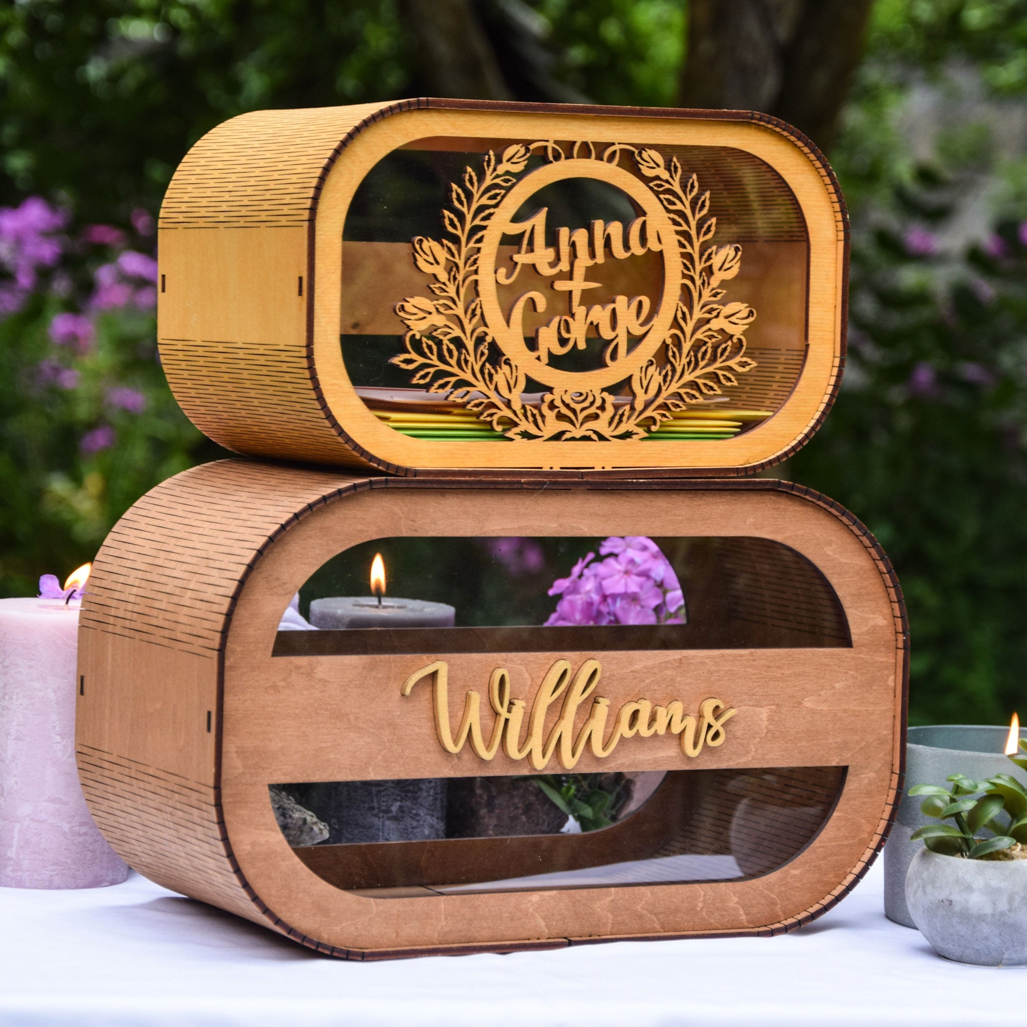 Personalized Money box, Wooden Cash box