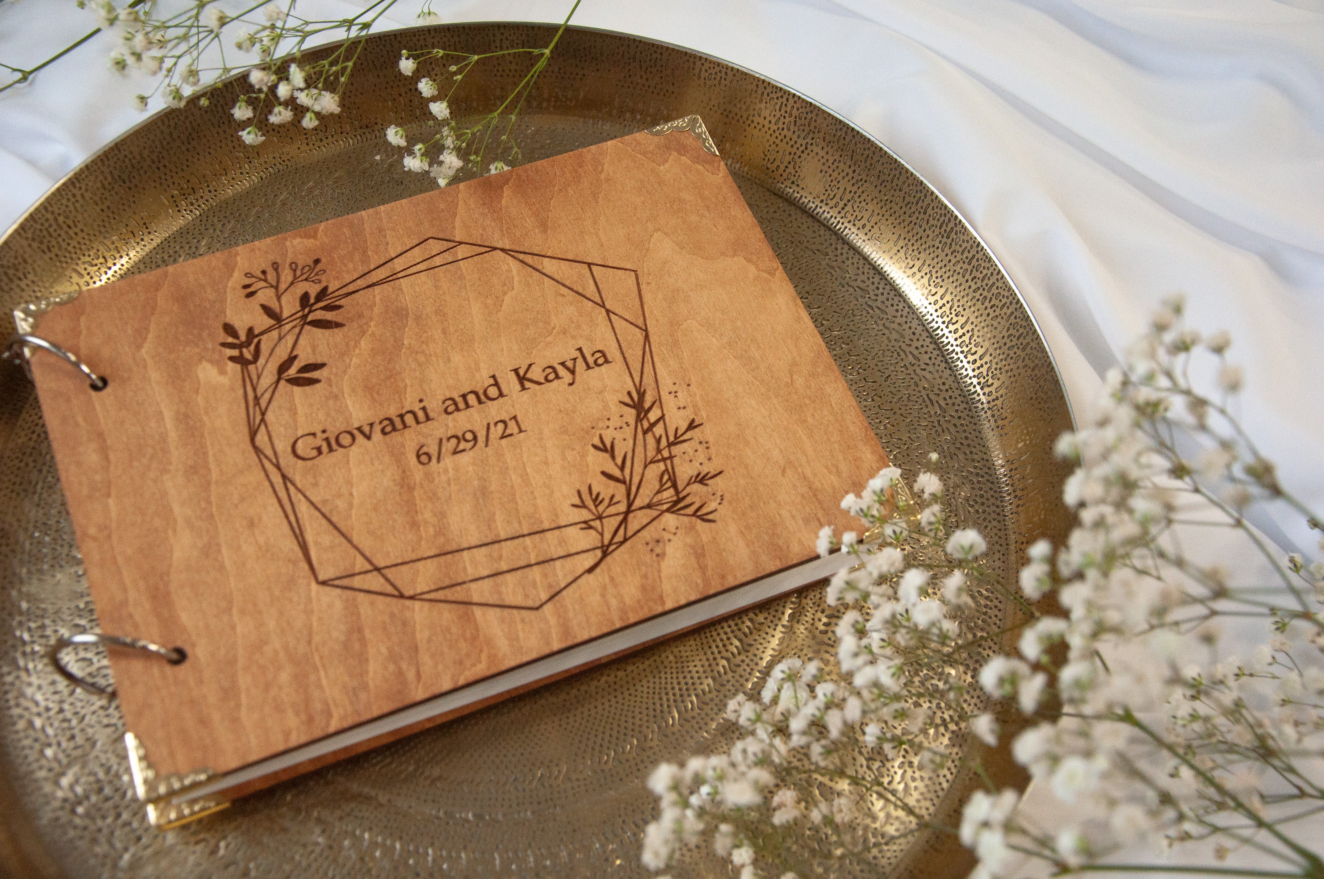 WEDDING GUEST BOOK WOOD GUEST BOOK