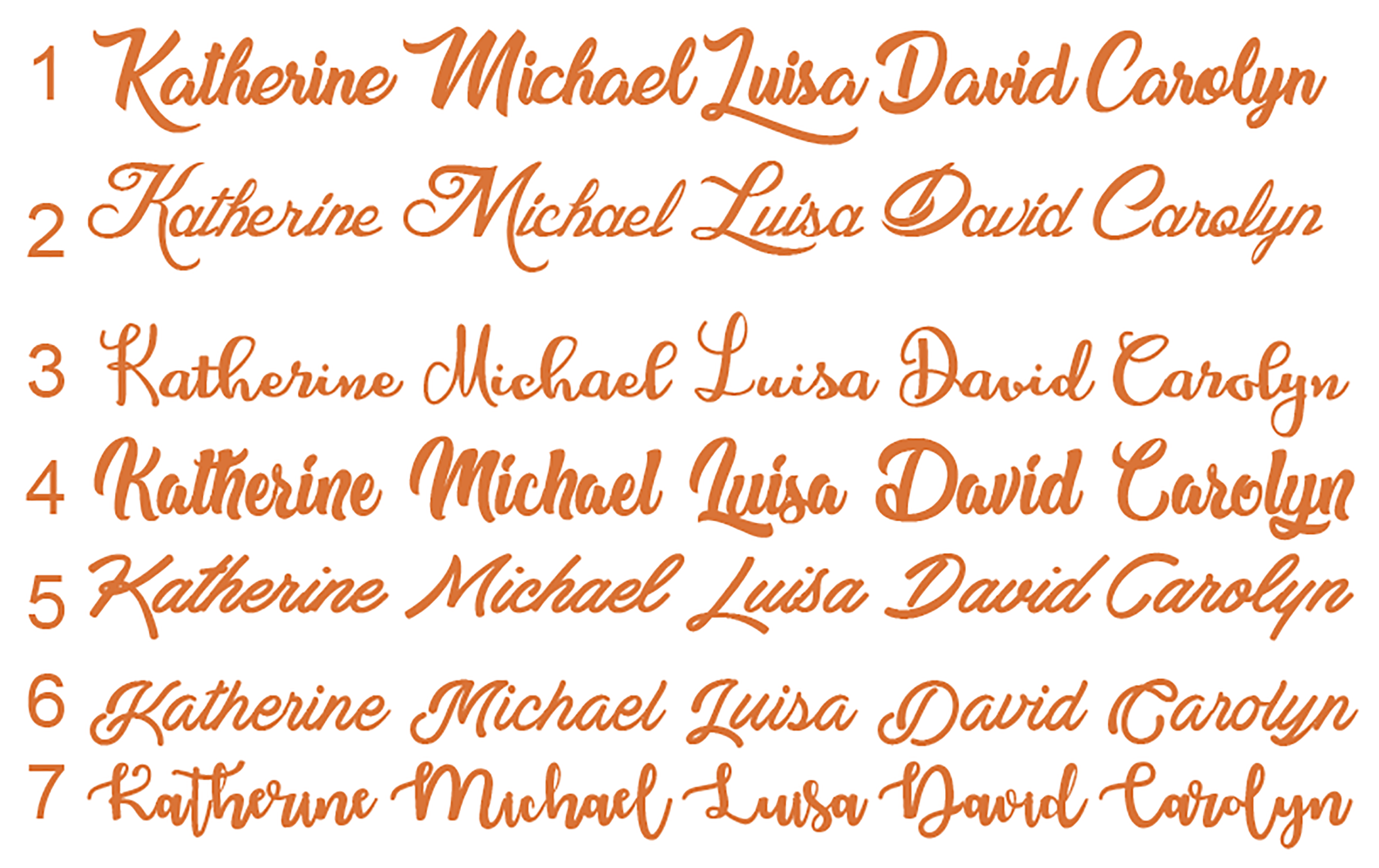 Lasergeschnittene Namen aus Holz für Hochzeiten, Platzkarten, Namen